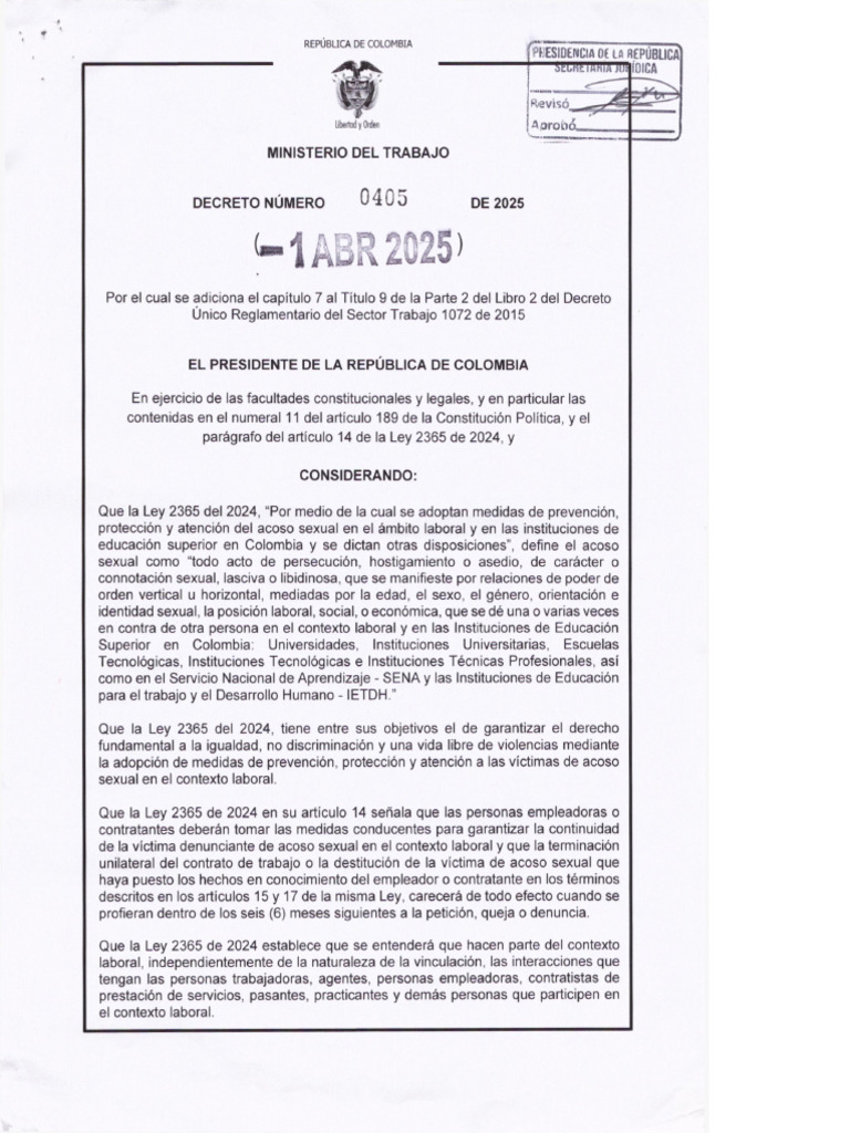 DECRETO 0405 DE 2025_250403_212242 | PDF