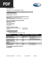 Lacquer Thinner Safety Data Sheet | PDF | Toxicity | Dangerous Goods