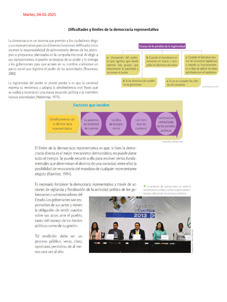 Dificultades y Límites de La Democracia Representativa | PDF