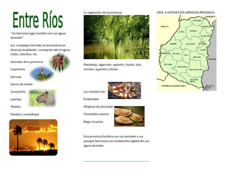 Folleto Turístico de Entre Ríos | PDF