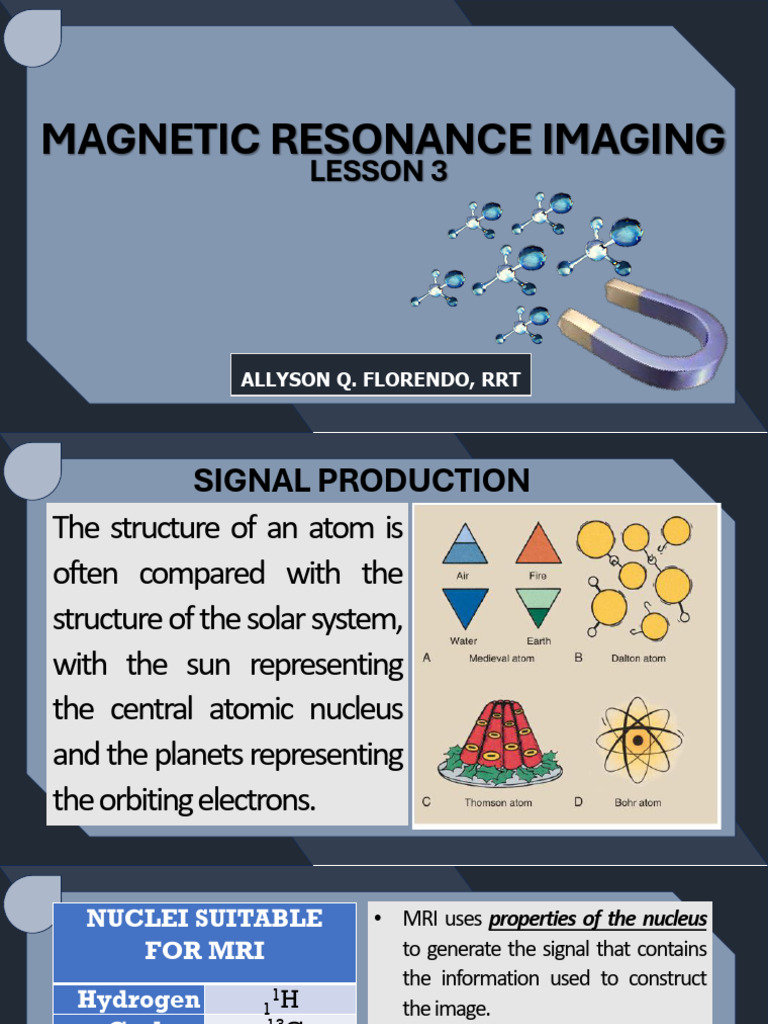 Mri 3 | PDF | Magnetic Resonance Imaging | Relaxation (Nmr)