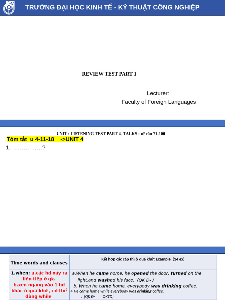 Tatics - Review Test Part 1+2+3+4 | PDF