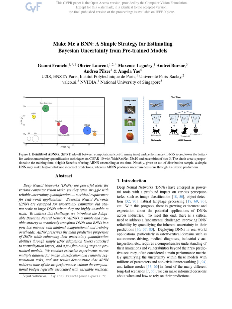 Franchi Make Me A BNN A Simple Strategy For Estimating Bayesian CVPR ...
