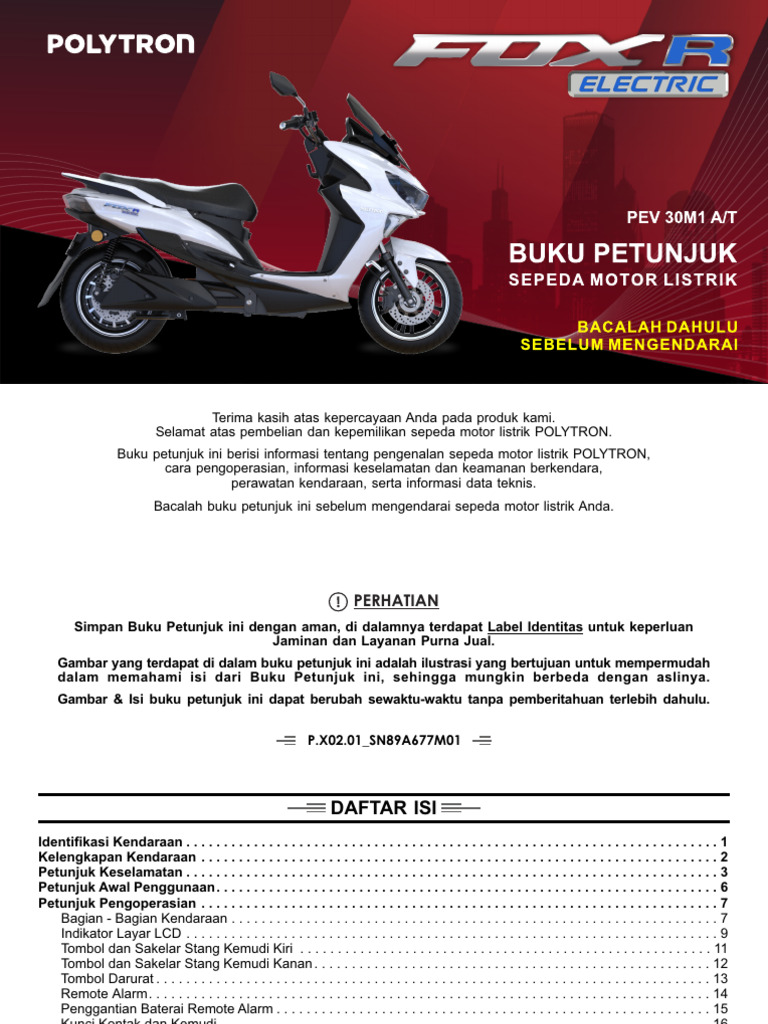 Manual Book Fox R Series m01 | PDF