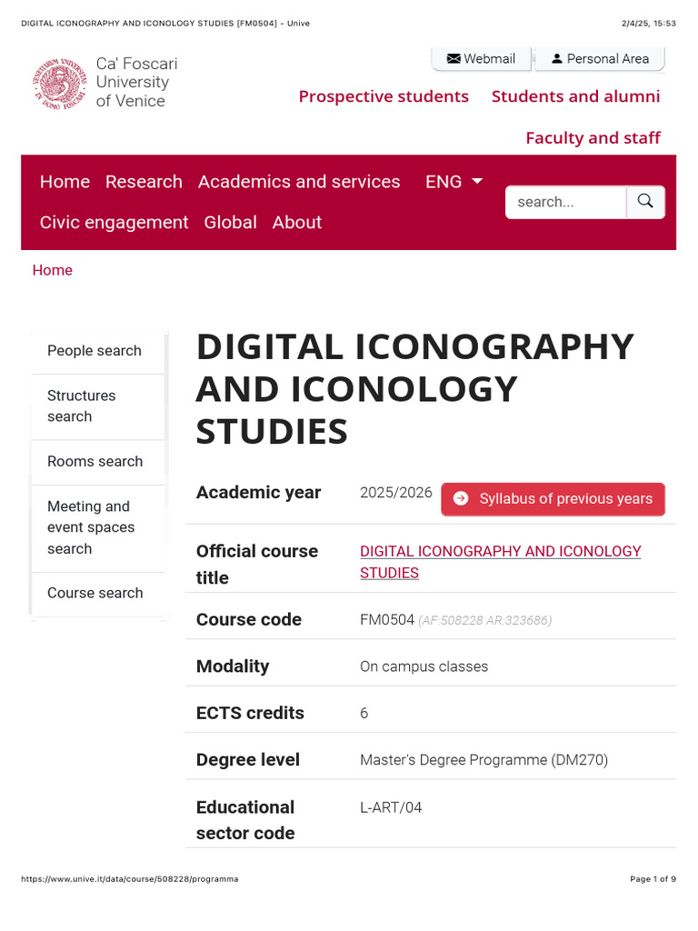 (FM0504) Digital Iconography and Iconology Studies | PDF | Liberal Arts ...