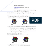 Petrus Method of Solving Rubiks Cubes