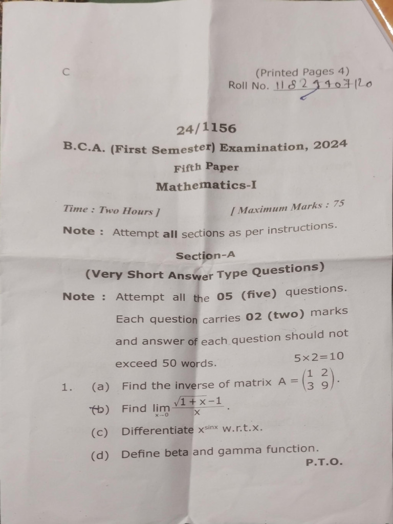 Math 2023 - 2024 | PDF