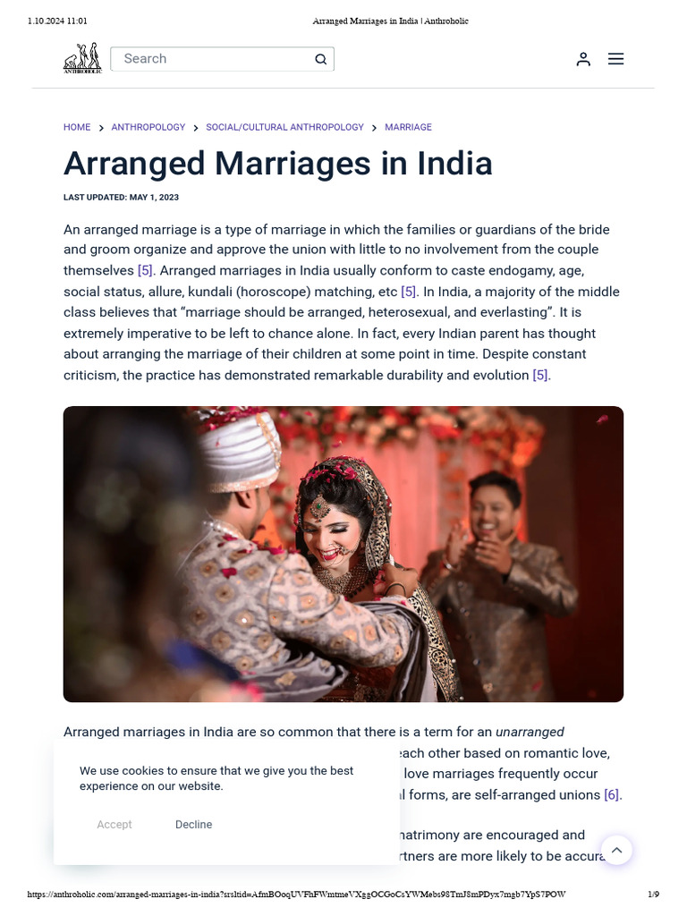 Arranged Marriages in India | PDF | Marriage | Horoscope