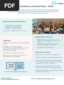 Quadeye Excellence -Scholarship' 2025