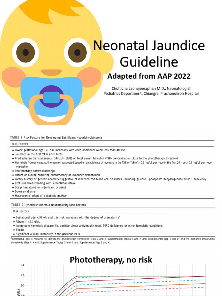 AAP 2022 Neonatal Jaundice Guidelines | PDF