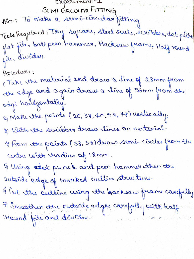 Workshop Exp 1 To 10 (Notes) | PDF