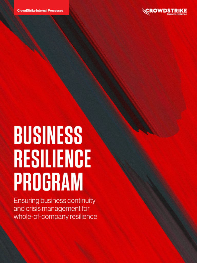 CrowdStrike Business Resilience Overview | PDF | Crisis Management ...