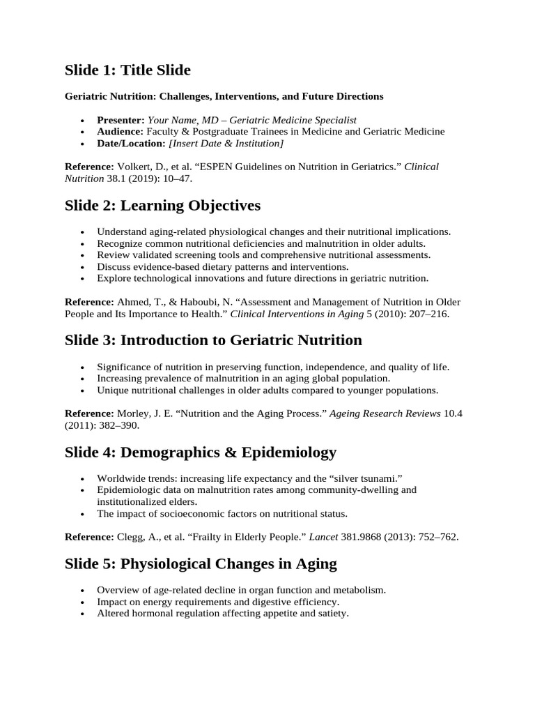 Geriatric Nutrition | PDF | Mediterranean Diet | Diet (Nutrition)