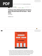 Thinking in Bets | PDF