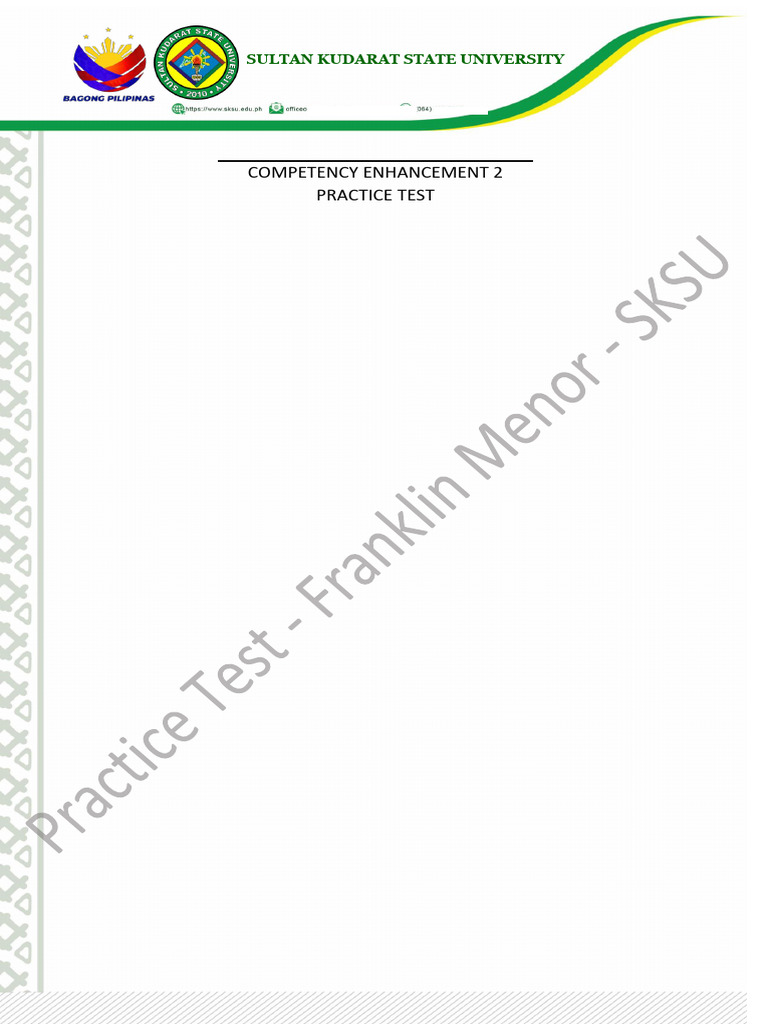 Practice Exam 1 | PDF | Borderline Personality Disorder | Personality ...