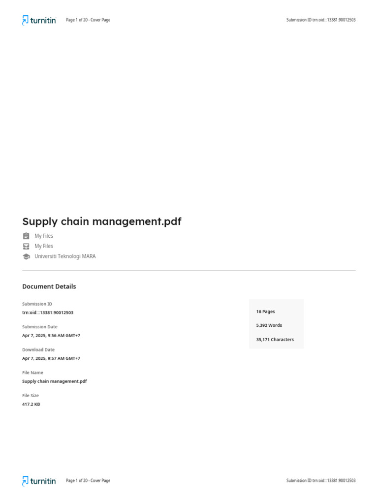 Supply Chain Management-2 | PDF | Citation | Quotation Mark