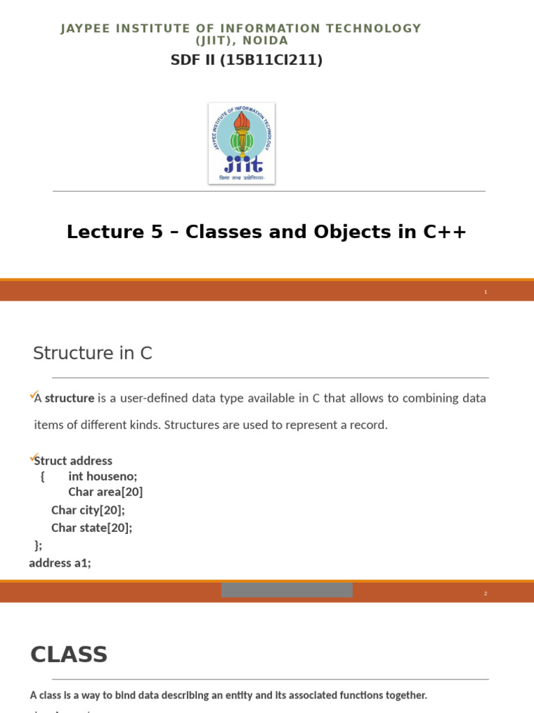 C++ Classes and Structures Explained | PDF | Class (Computer ...