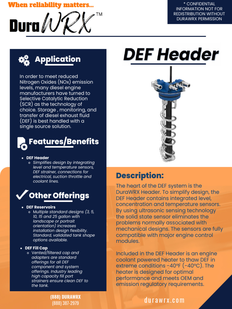 DuraWRX DEF Header Overview | PDF | Mechanical Engineering