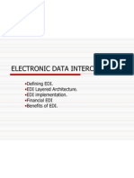 Electronic Data Interchange : Defining EDI. EDI Layered Architecture. EDI Implementation. Financial EDI Benefits of EDI