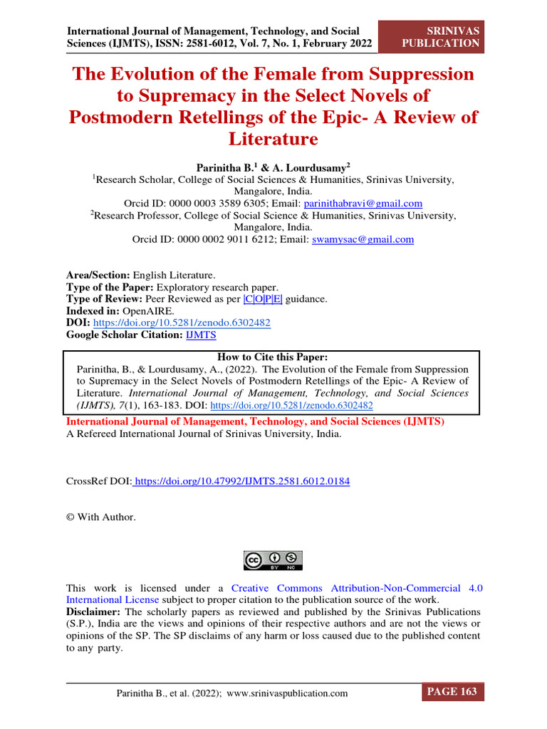 Female Empowerment in Epic Retellings | PDF | Feminism | Gender Studies