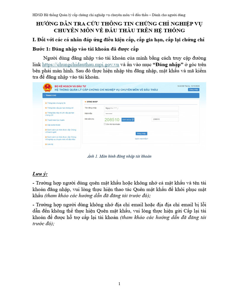 HD Tra Cuu Thong Tin CC Dien Tu - 2025 | PDF
