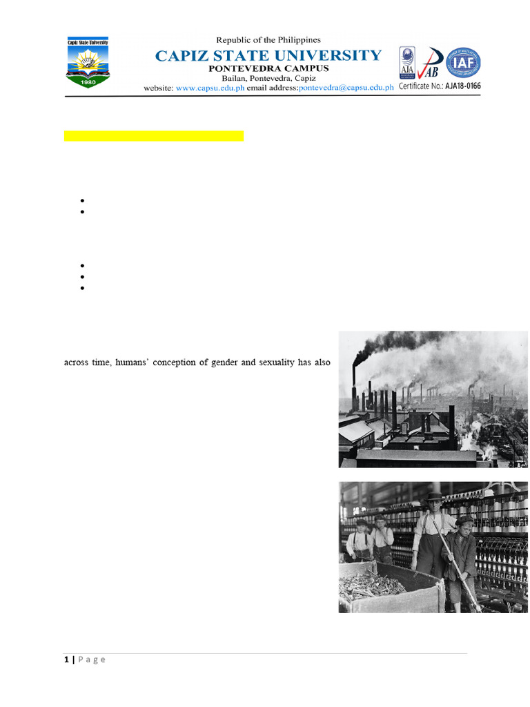 Historical Perspectives on Gender Roles | PDF | Patriarchy | Woman
