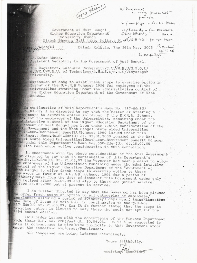D.C.R.B. Scheme | PDF
