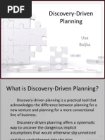 Discovery Driven Planning