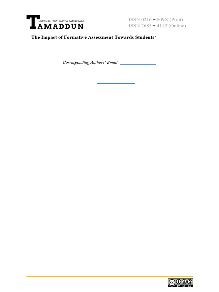 Formative Assessment's Impact on EFL Motivation | PDF | Motivation ...