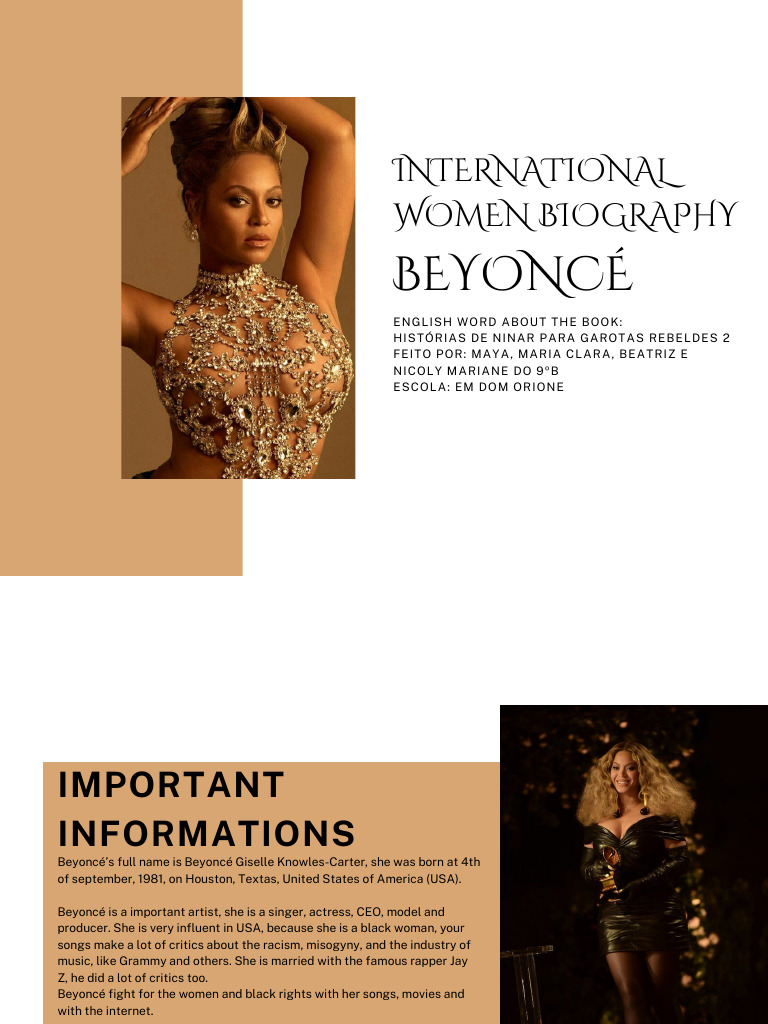 Beyoncé: A Rebel's Biography | PDF