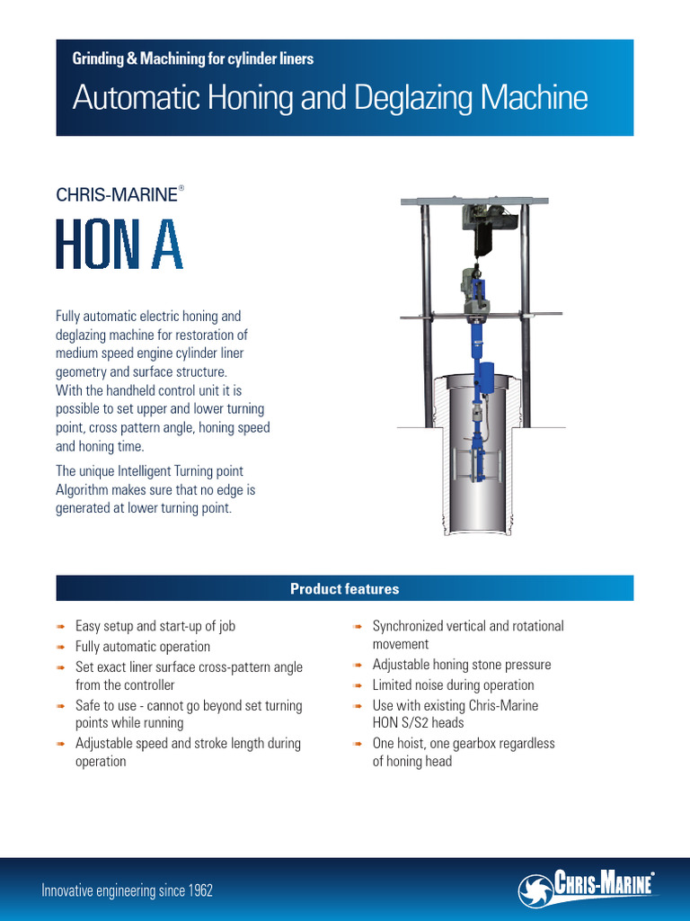 Hon A: Automatic Honing and Deglazing Machine | PDF | Electrical ...
