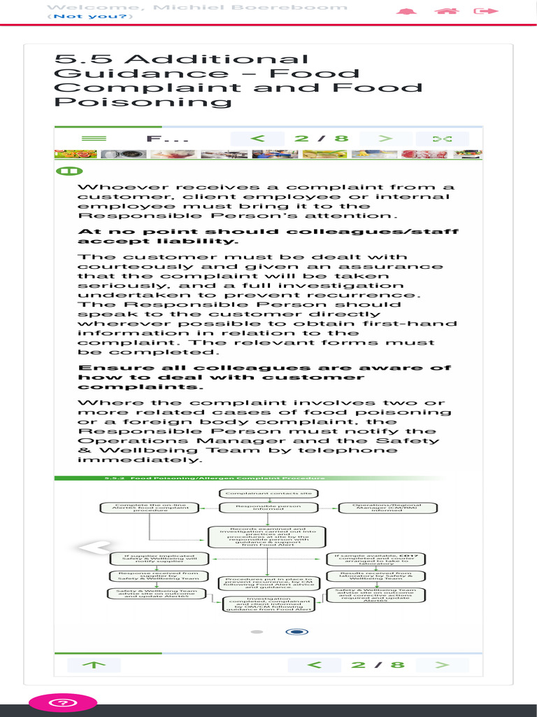 Food Complaint and Poisoning Protocol | PDF