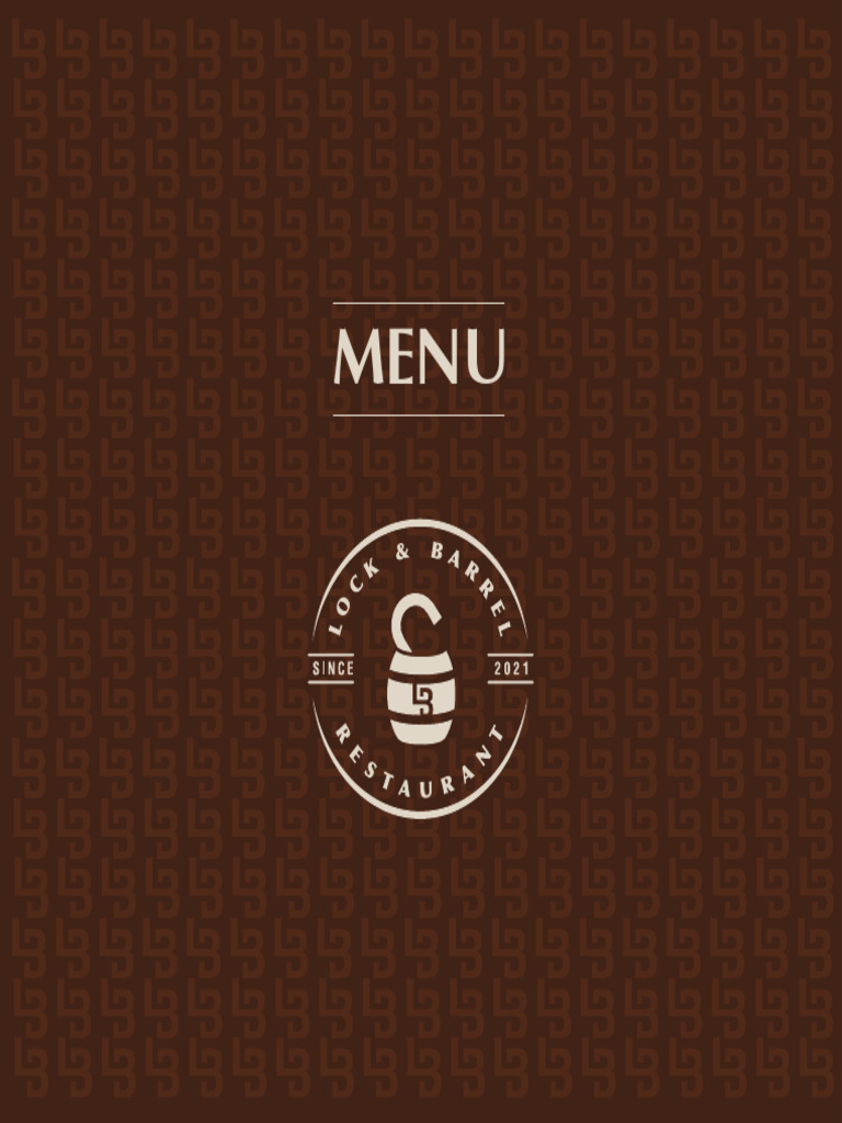 Lock and Barrel Restaurant Menu | PDF | Curry | Sauce