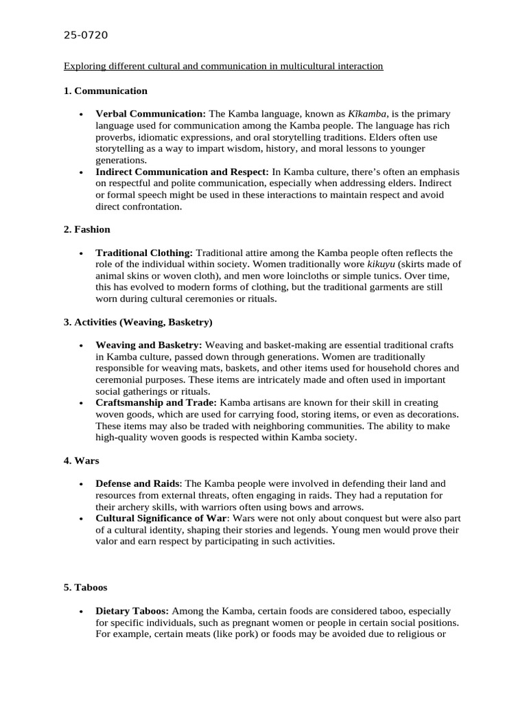 Kamba Cultural Taboos and Attire | PDF | Basket Weaving | Clothing