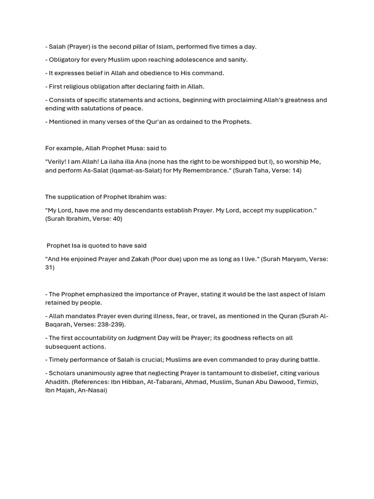 Islamiat P2 Ch4 Notes (FRZN) | PDF | Hajj | God In Islam