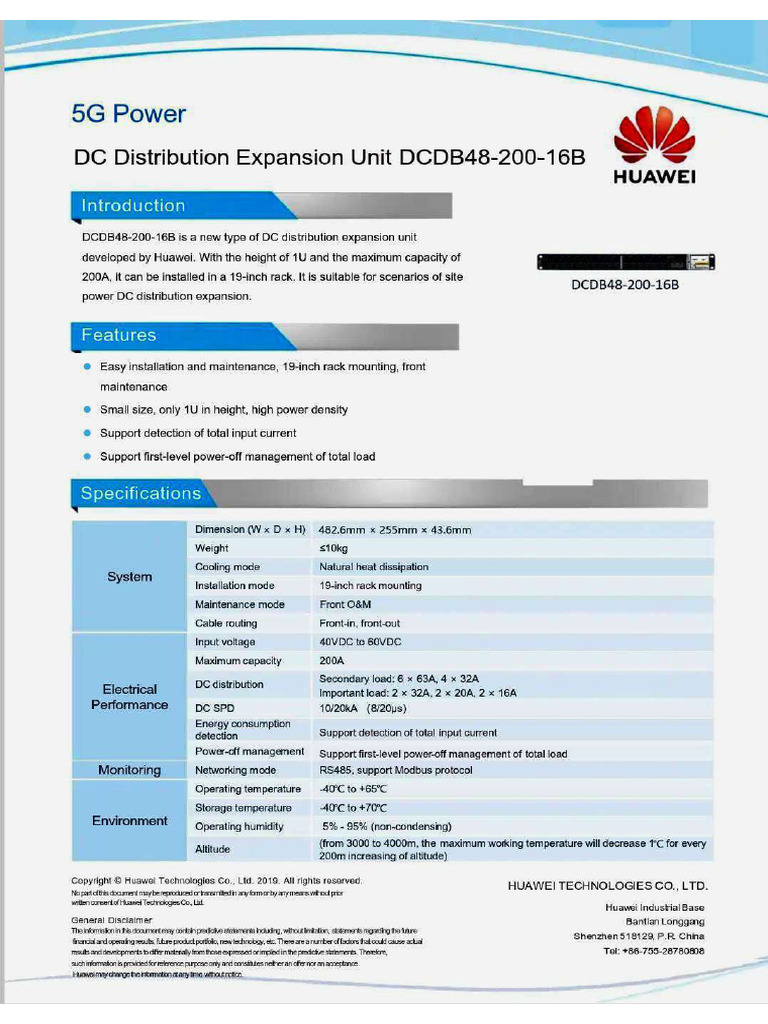 8 - DC Distribution Box DCDB48-200-16B | PDF