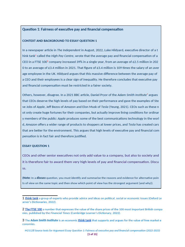 M21128+Source+Texts+for+Argument+Essay+Question+1 +Fairness+of ...