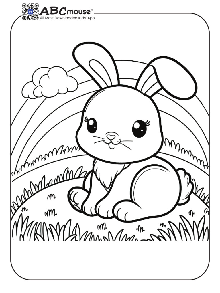 ABCmouse Bunny Coloring Page 18 | PDF