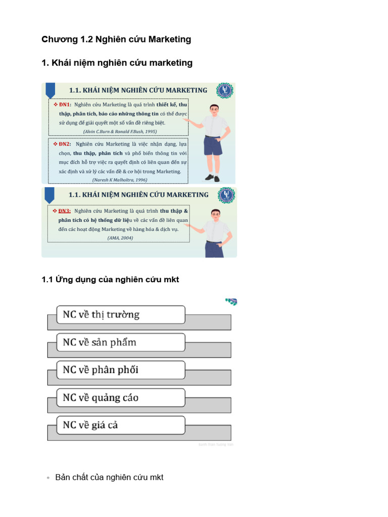 Chương 1.2 Nghiên C U Marketing | PDF