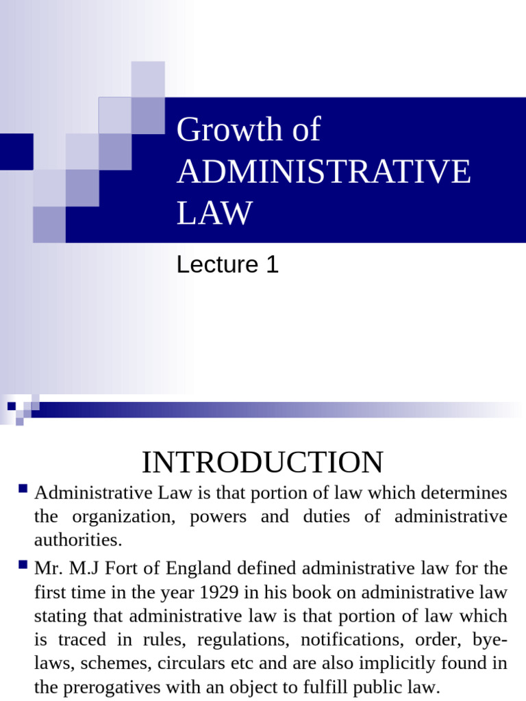 Overview of Administrative Law Growth | PDF | Administrative Law ...