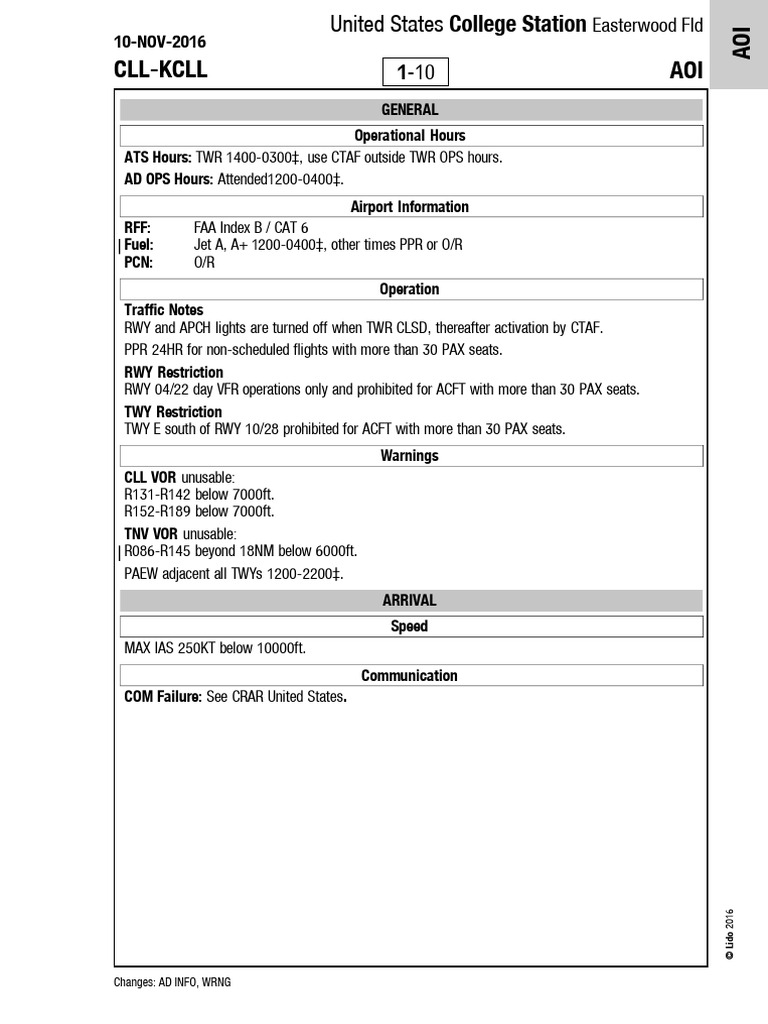 KCLL | PDF | Aerospace | Air Traffic Control
