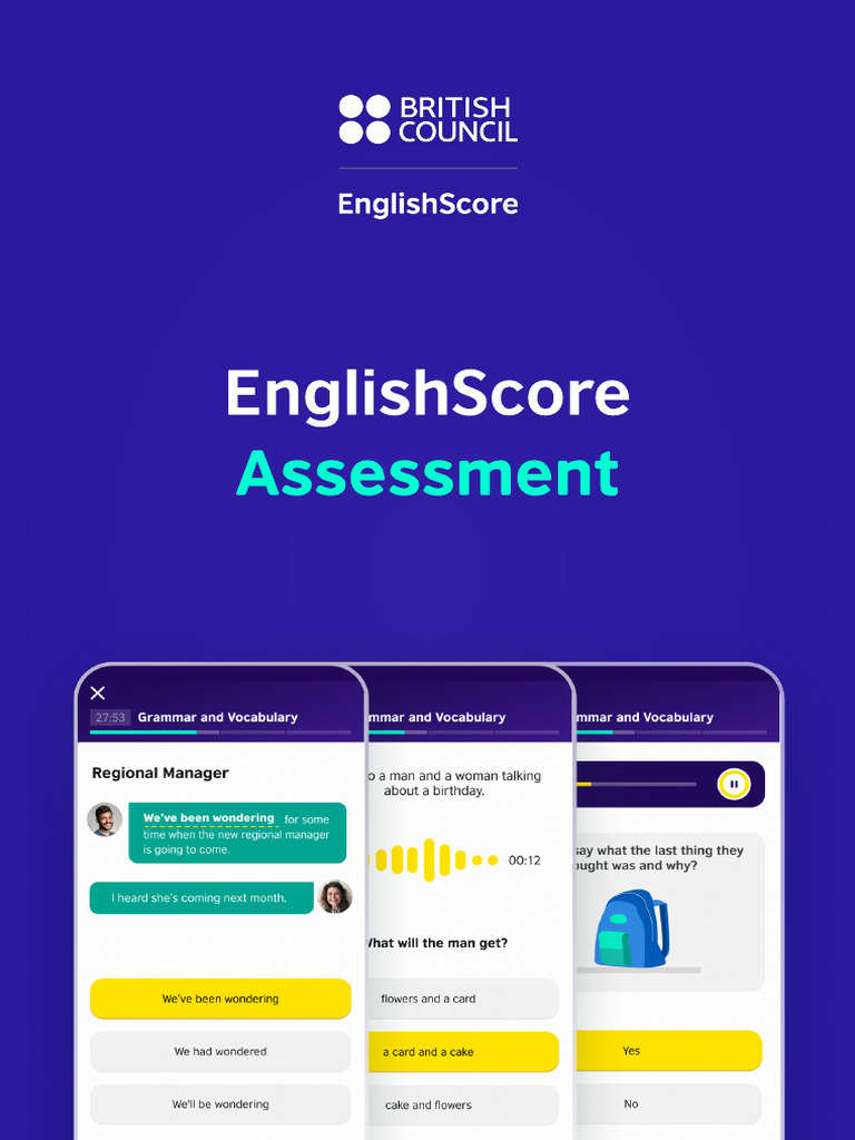 EnglishScore: Mobile English Assessment | PDF | International English ...