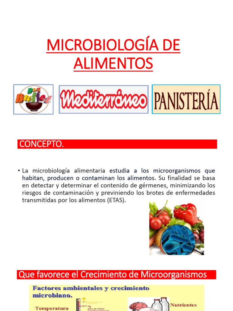 Microbiología de los alimentos | PDF | Alimentos | Agua