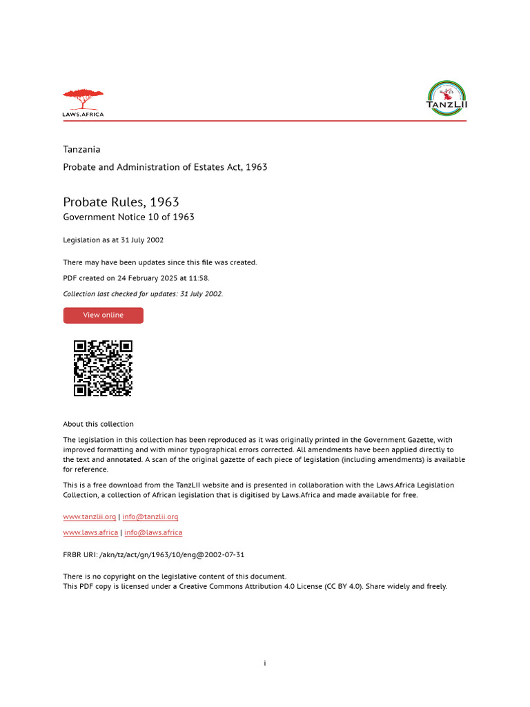 Probate Rules | PDF | Will And Testament | Property Law