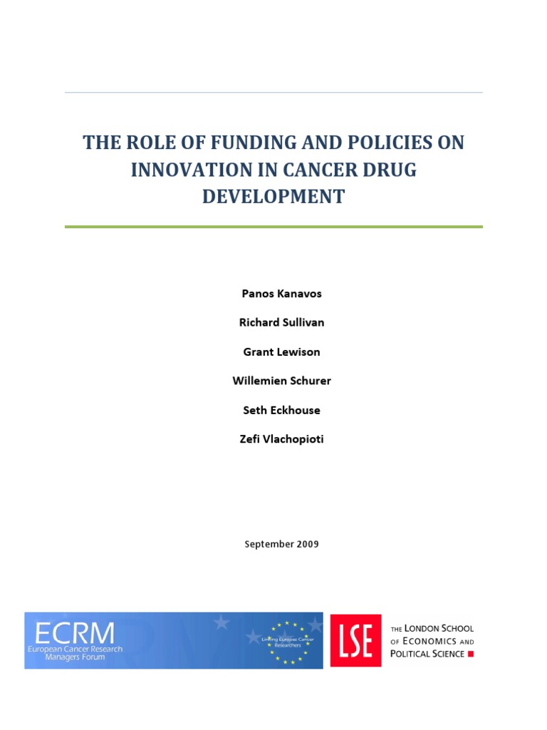 The Role Of Funding And Policies On Innovation In Cancer - 