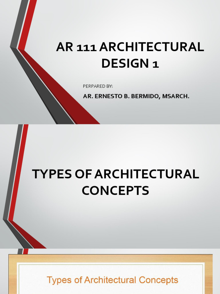 MODULE 3a-AR DESIGN 1-ARCT-L. CONCEPT | PDF