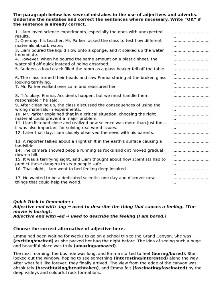 Adjactive and Adverb | PDF