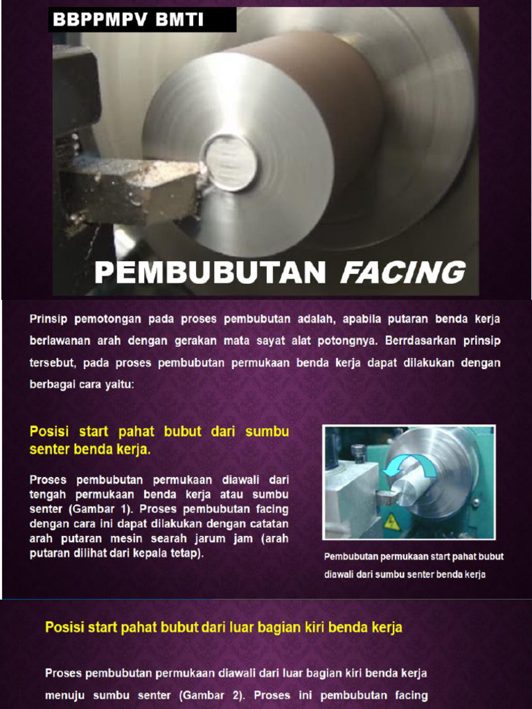 Pembubutan Facing | PDF