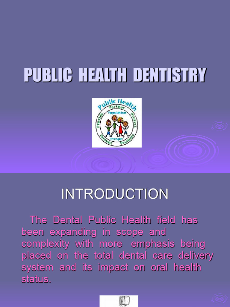 Public Health Dentistry 2 | PDF | Public Health | Dentistry