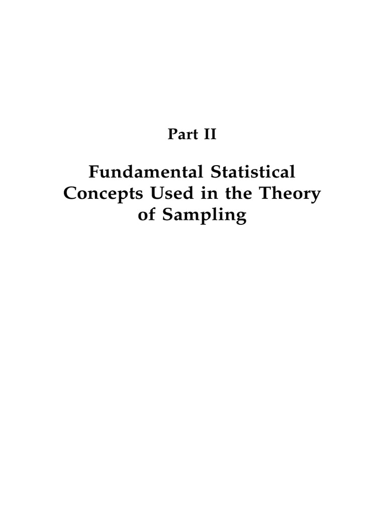 Fundamentals of Sampling Theory | PDF | Variance | Standard Deviation
